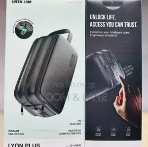 Green Lion Liora Fingerprint Bag With Leather Strip Led Indicator