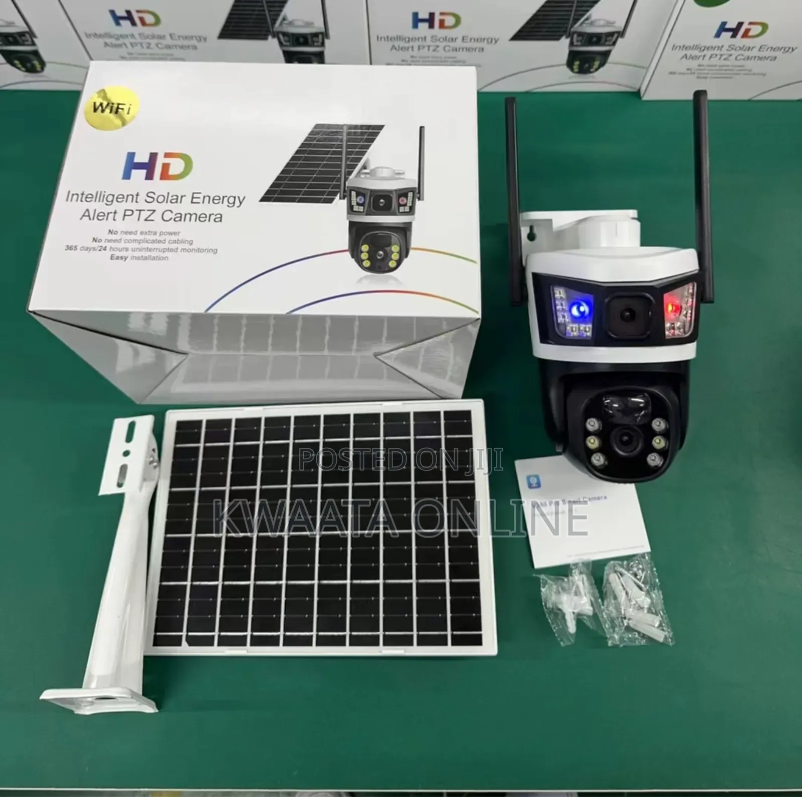 4g Solar 3in1 Outdoor CCTV Camera 2 Lens 3 Screen