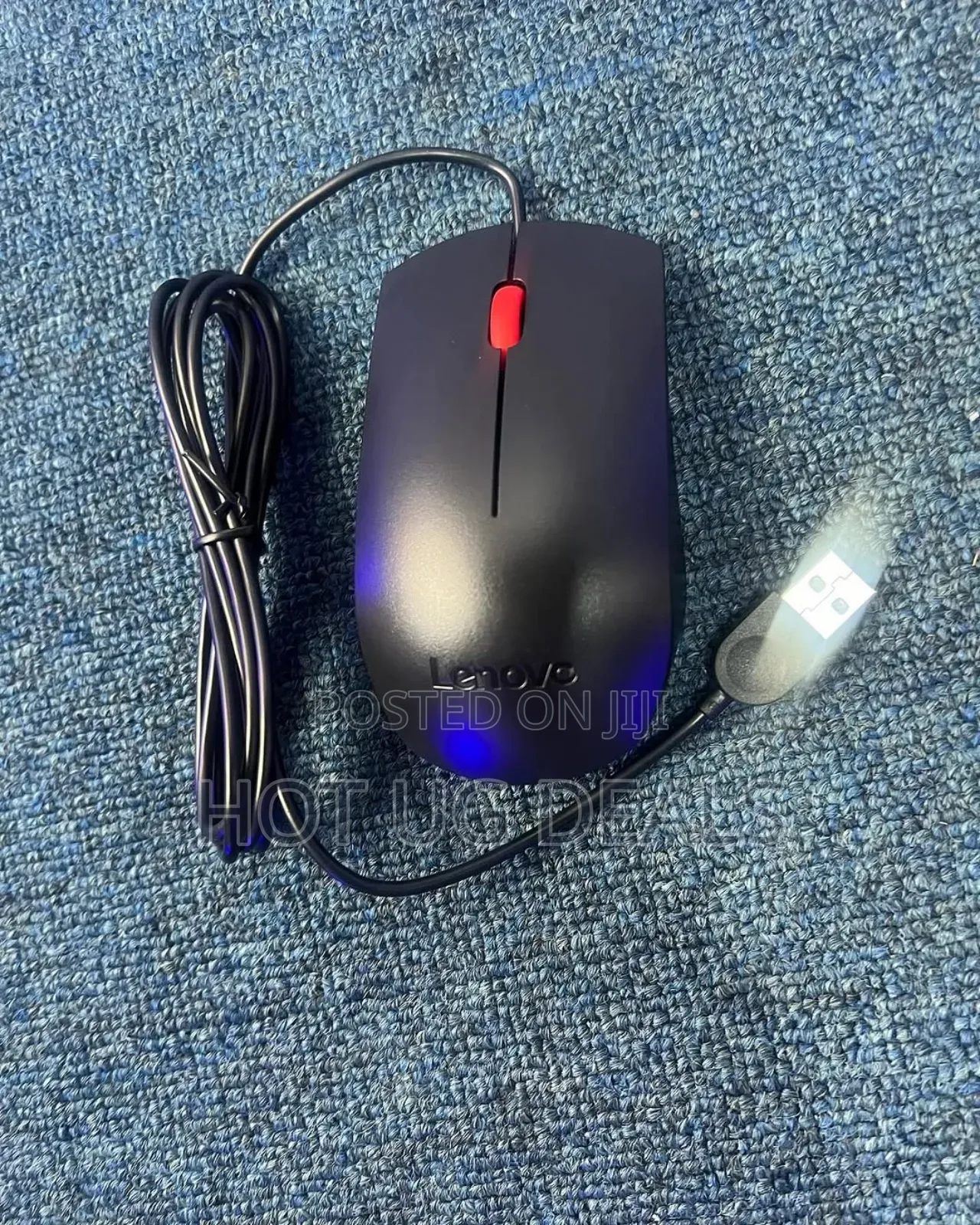 Lenovo 300 Wired Plug & Play Usb Mouse – Black
