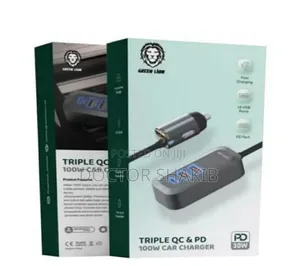 High Performance Green Lion Triple Qc Pd 100w Car Charger