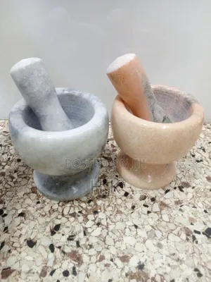 Marble Mortar and Pestle Set.