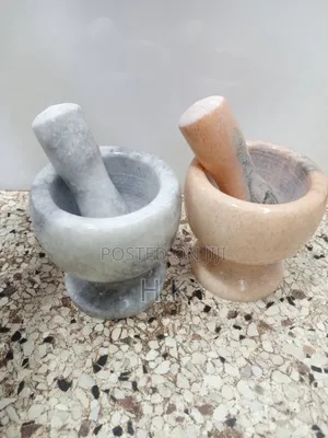Marble Mortar and Pestle Set.