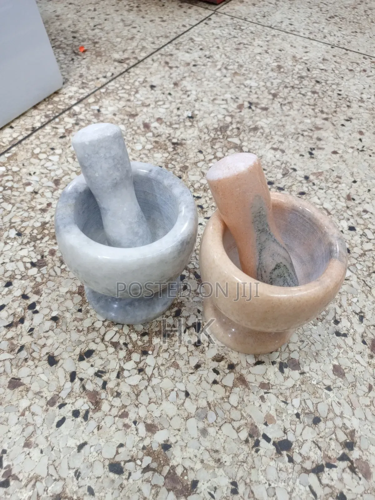 Marble Mortar and Pestle Set.