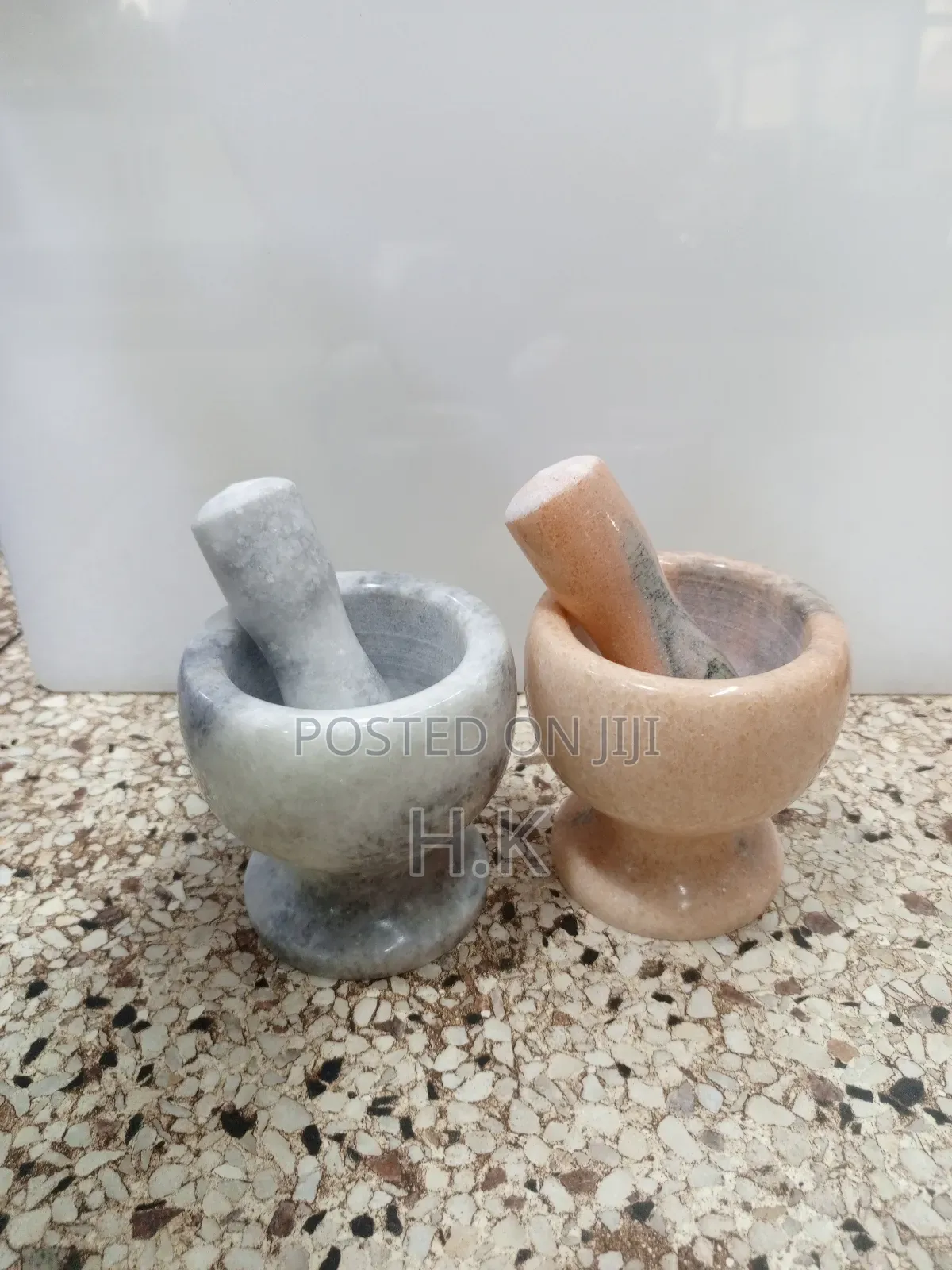 Marble Mortar and Pestle Set.