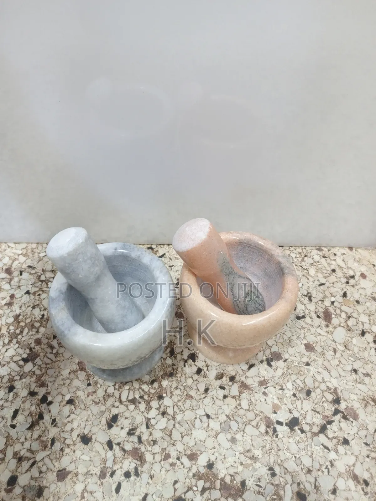 Marble Mortar and Pestle Set.
