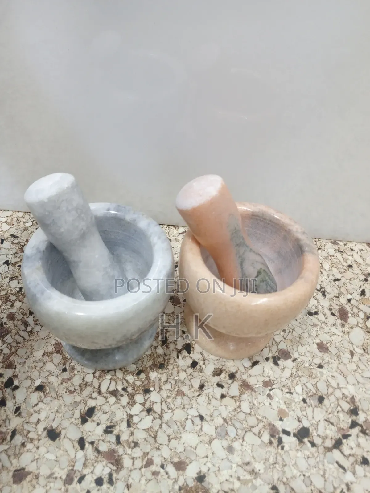 Marble Mortar and Pestle Set.