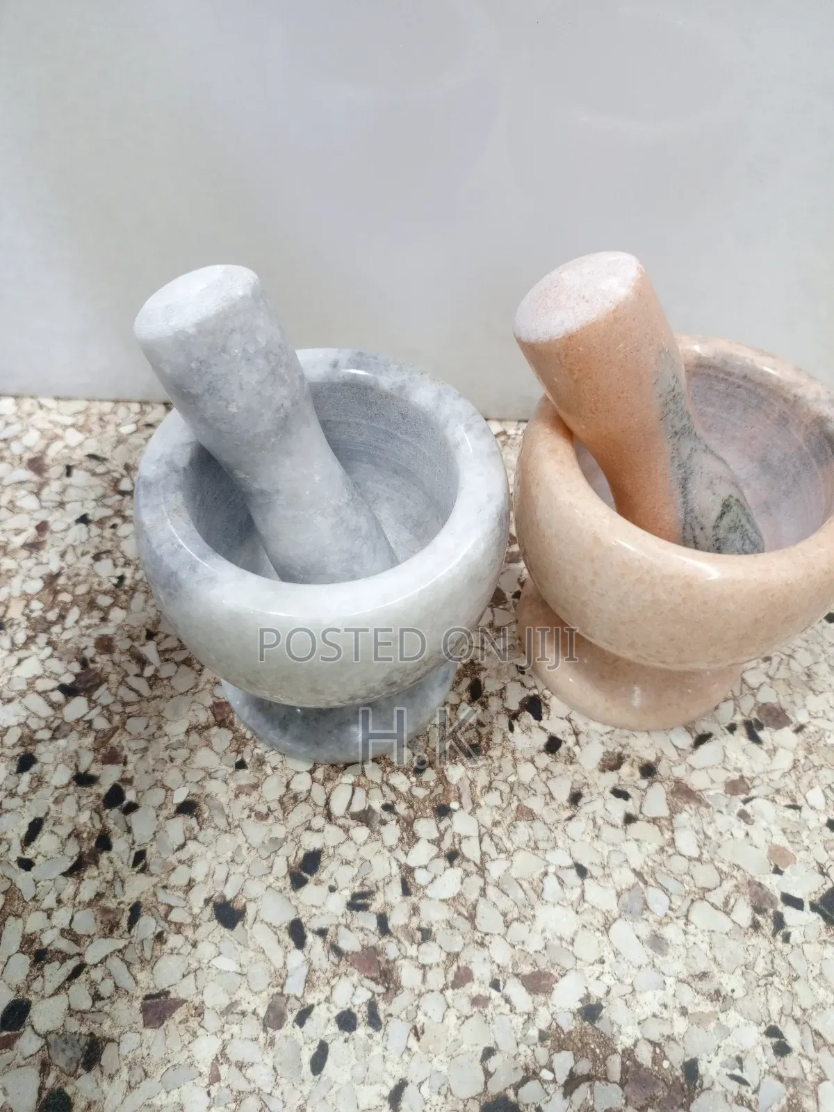 Marble Mortar and Pestle Set.