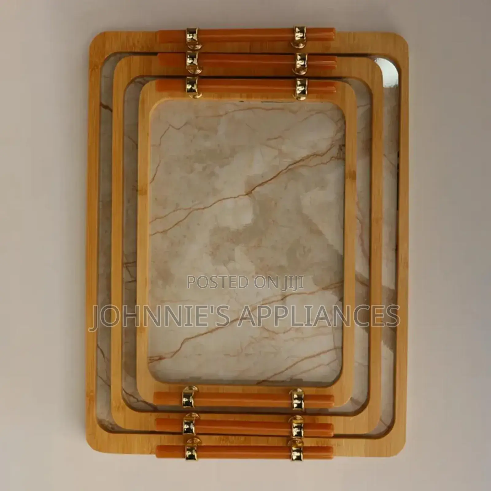 Bambo Wooden Square Shape Trays