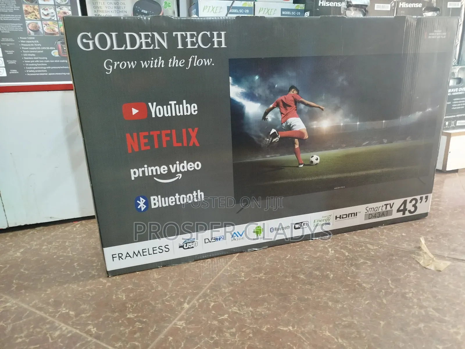 Golden Tech 43 Smart Digital Flat Screen Flameless.