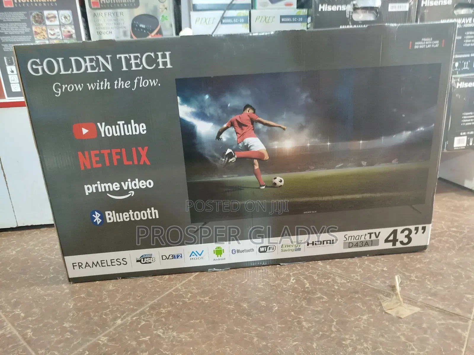 Golden Tech 43 Smart Digital Flat Screen Flameless.