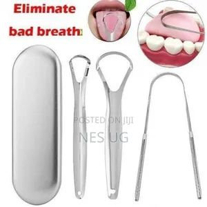 3pcs Set Tongue Scraper Stainless Oral Tongue Cleaner Adults Kids