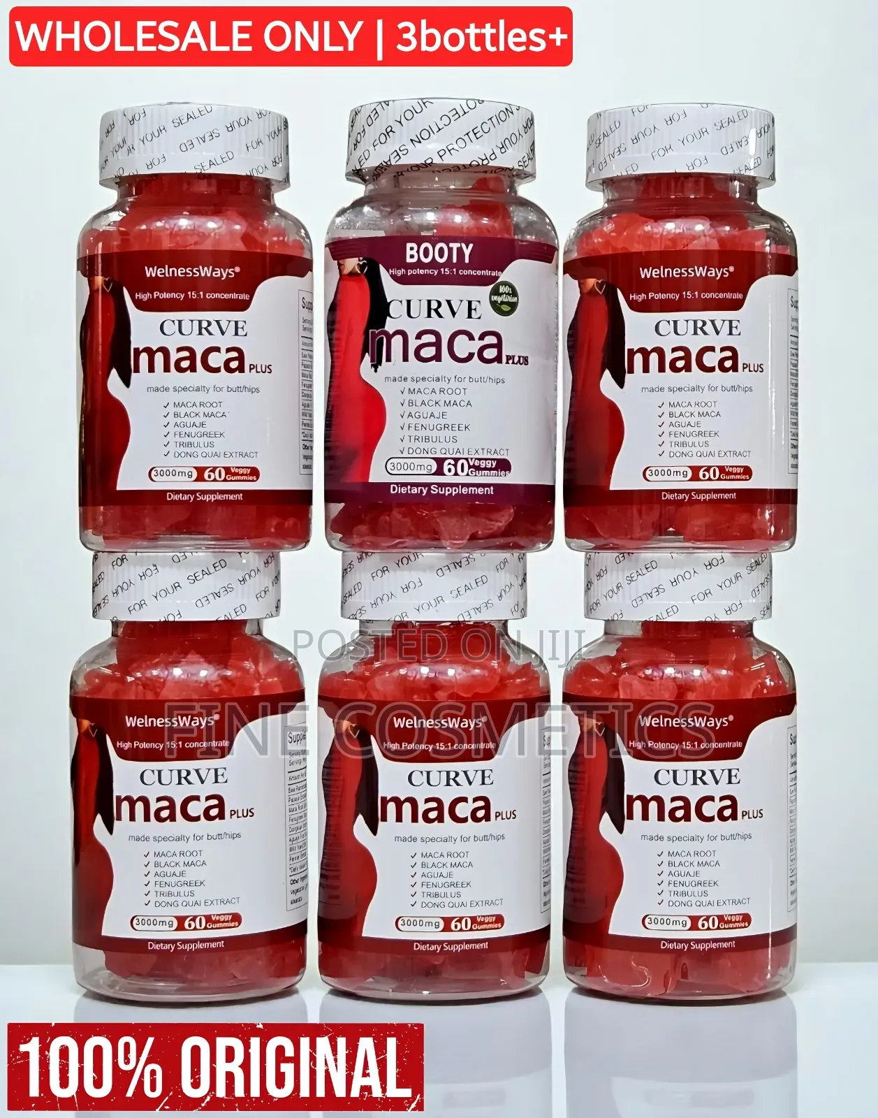 Wholesale Only Curve Maca Hip and Buttocks Enlargement Chewing Gummies