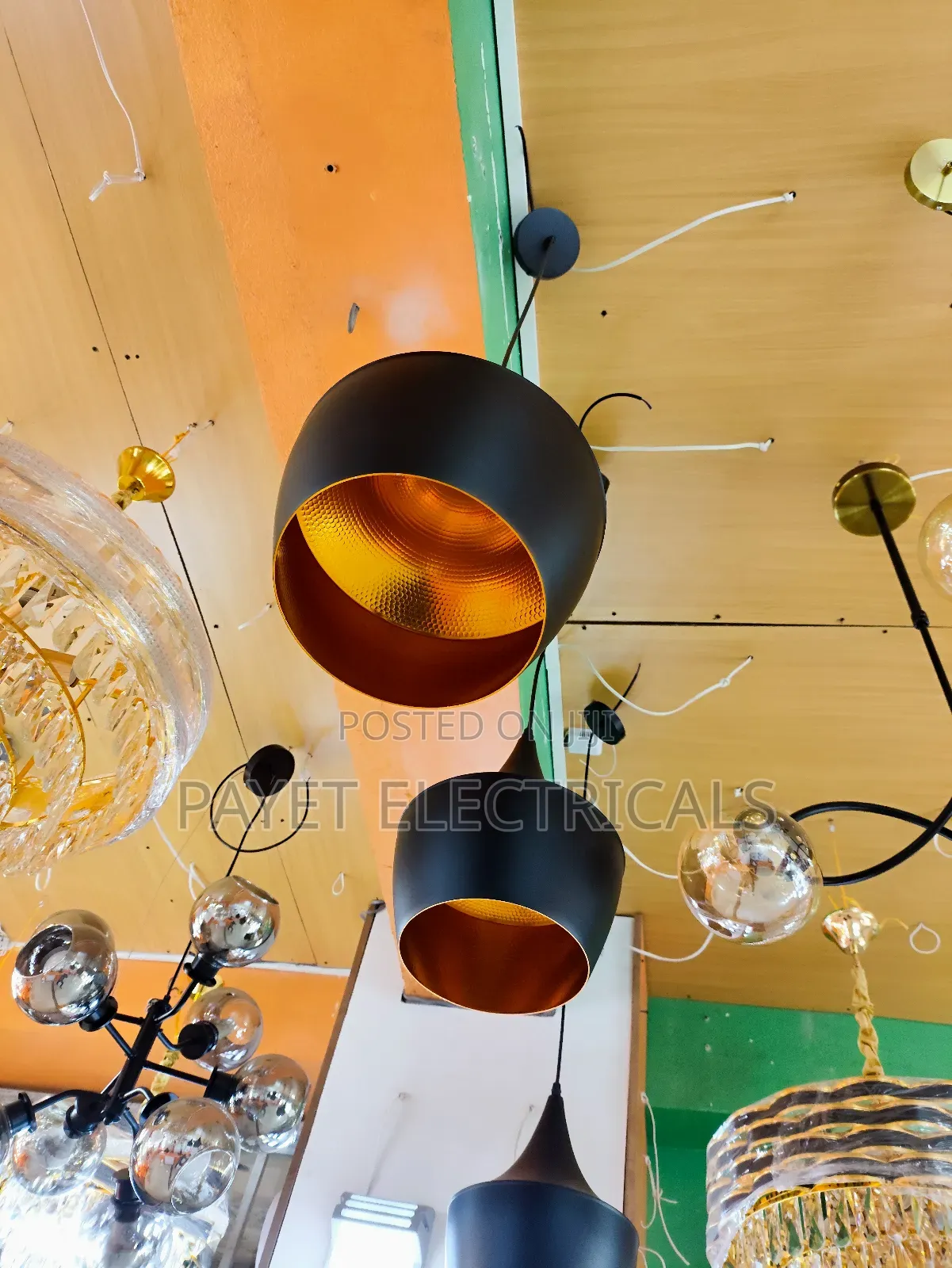 Black /Gold Pendant Lamp For Cafe /