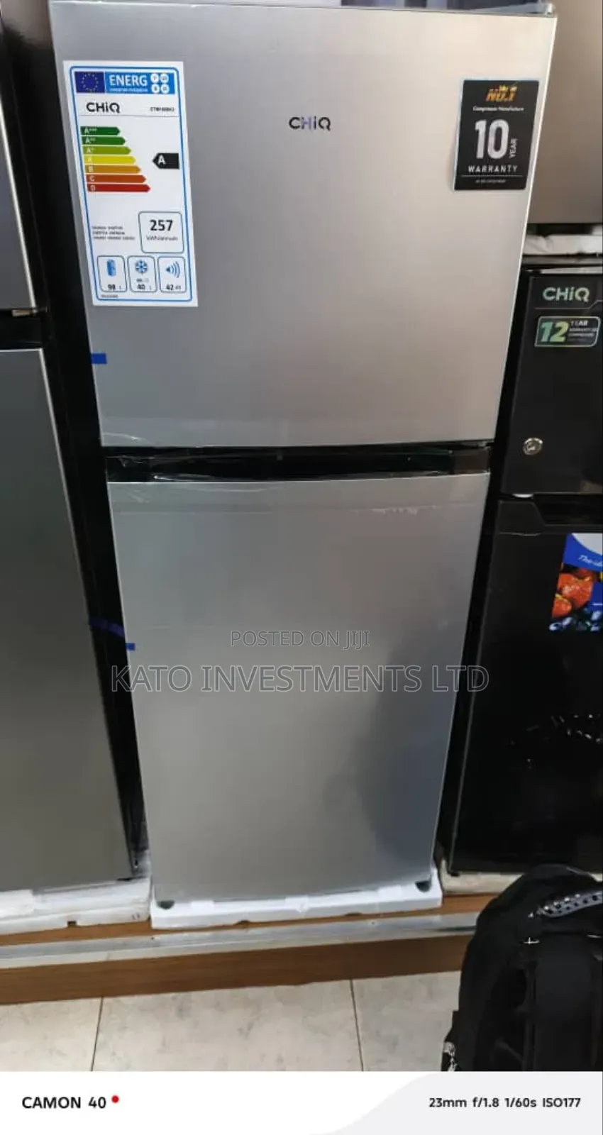 180litrs Chiq Double Door Fridge