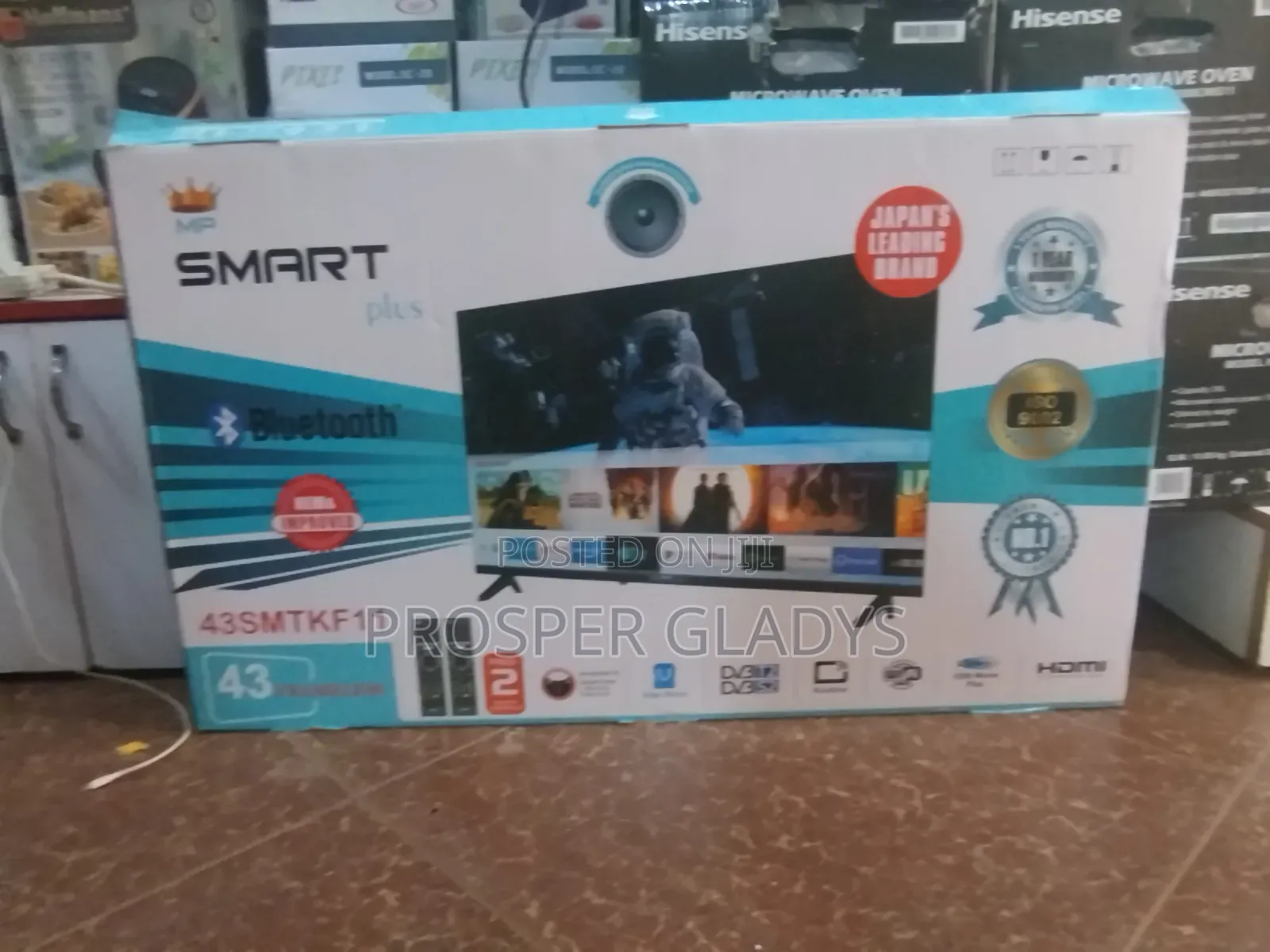 43 Inches Led Smart Plus Smart Android Digital Flat Screen Flameless.