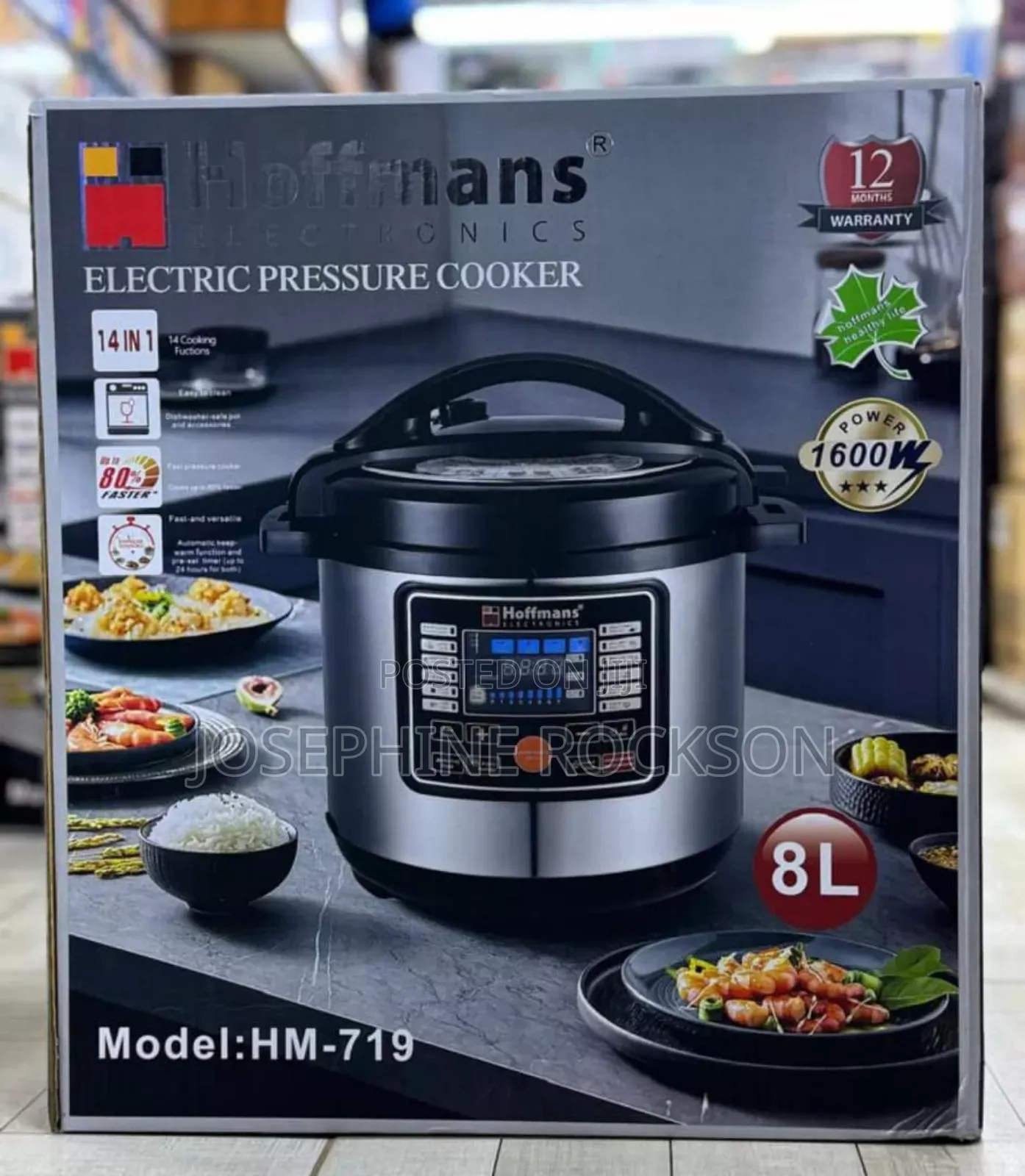 Hoffman Electric Pressure Cooker 8l