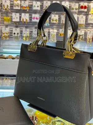Chris Bella Bag With Golden Handle and a Wallet