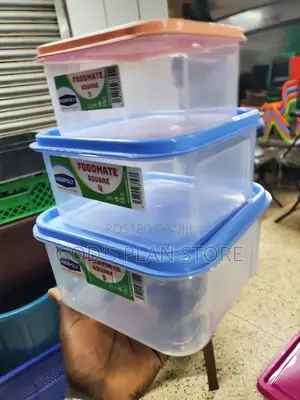 3litres Square Plastic Storage Containers