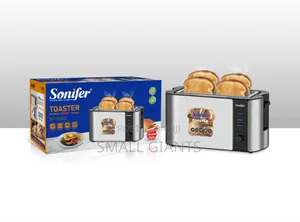 Sonifer 4-Slice Bread Toaster With Baking Rack