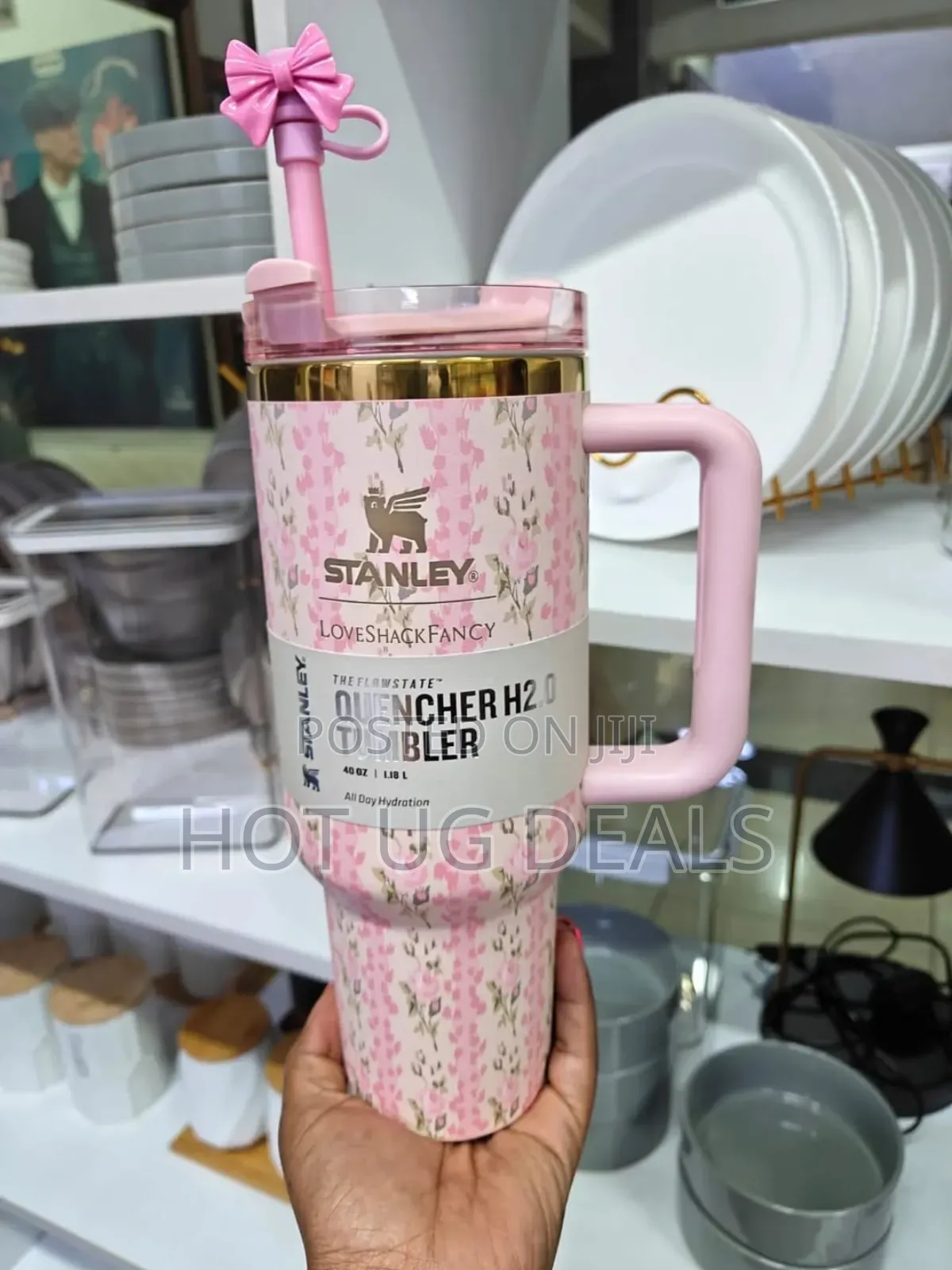 Original Floral Stanely Mug 1200mls - Floral Pink