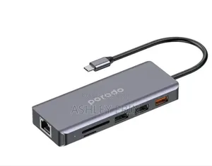 Porodo 9 in 1 Ethernet Usb -C Hub