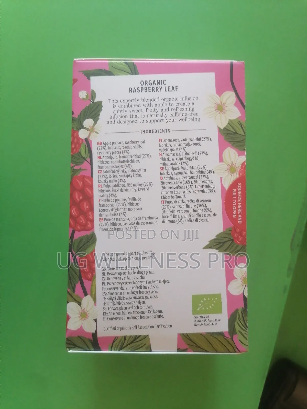 Organic Raspberry Leaf 20 Bag Heath and Heather