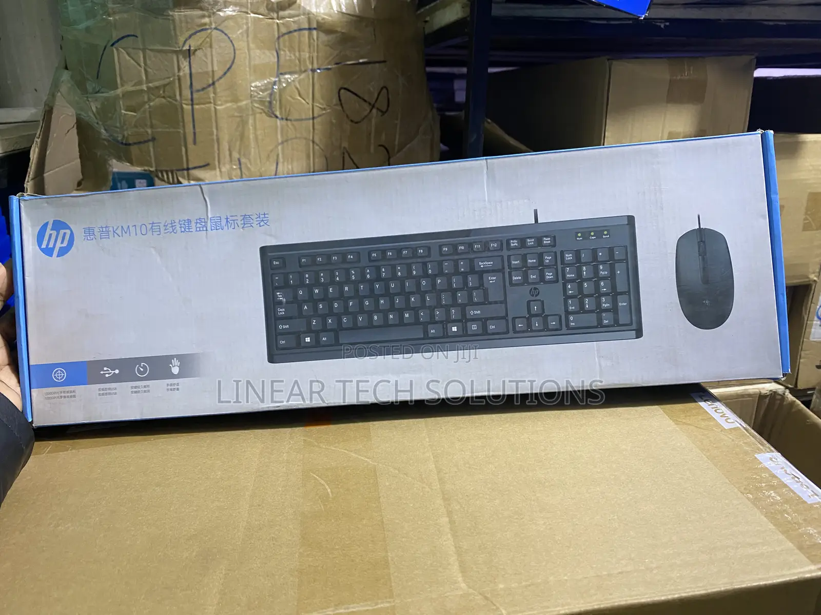 Hp Km10 Wired Keyboard and Mouse Combo for Desktops - Black