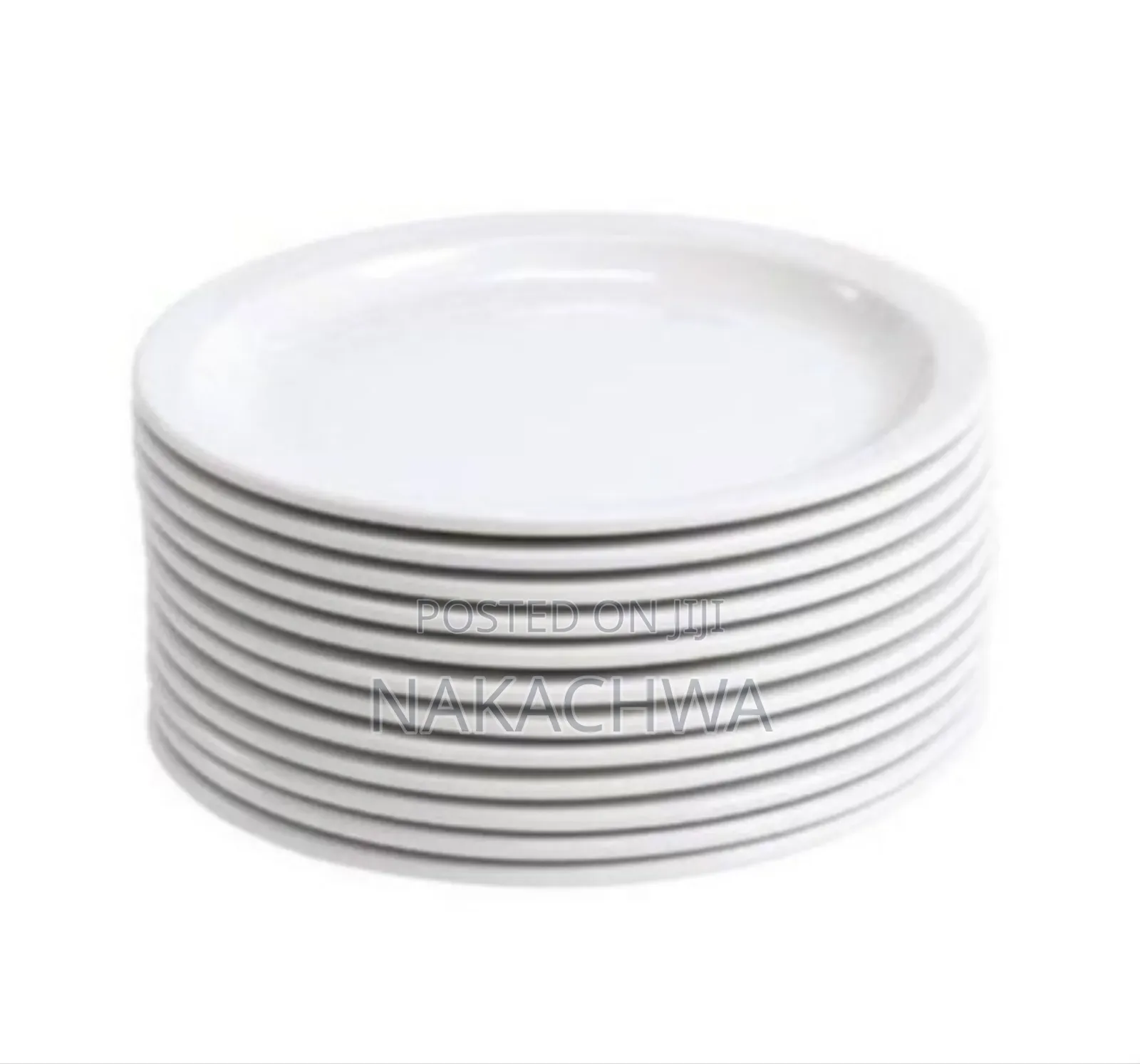 Its Awhite Melamine Round Plates