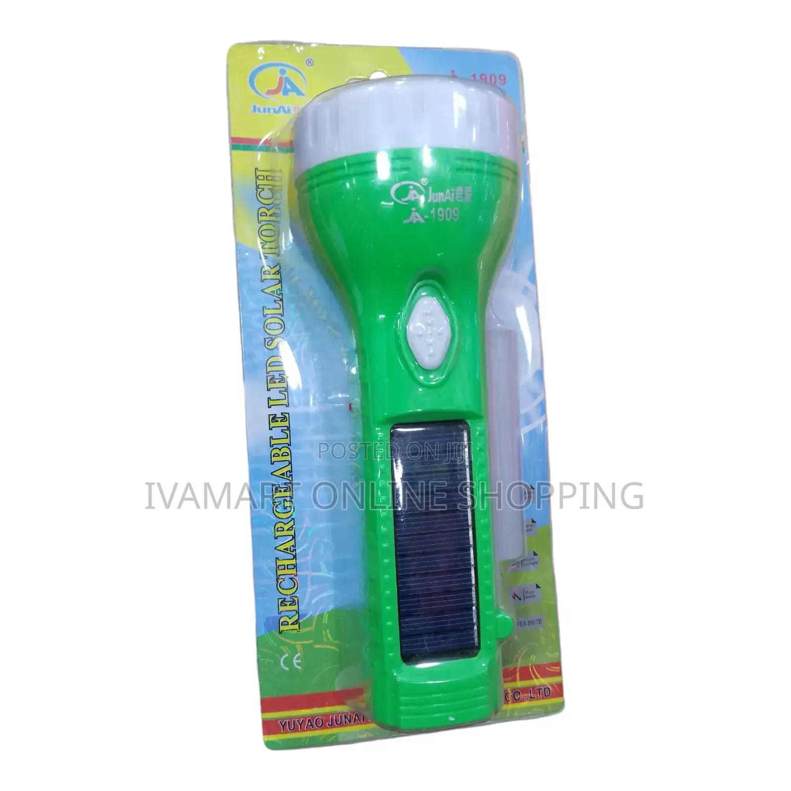 Rechargeable Led Solar Torch