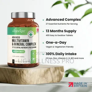 Vitabright Multivitamin Mineral Tablets Men And Women 13 Month Supply