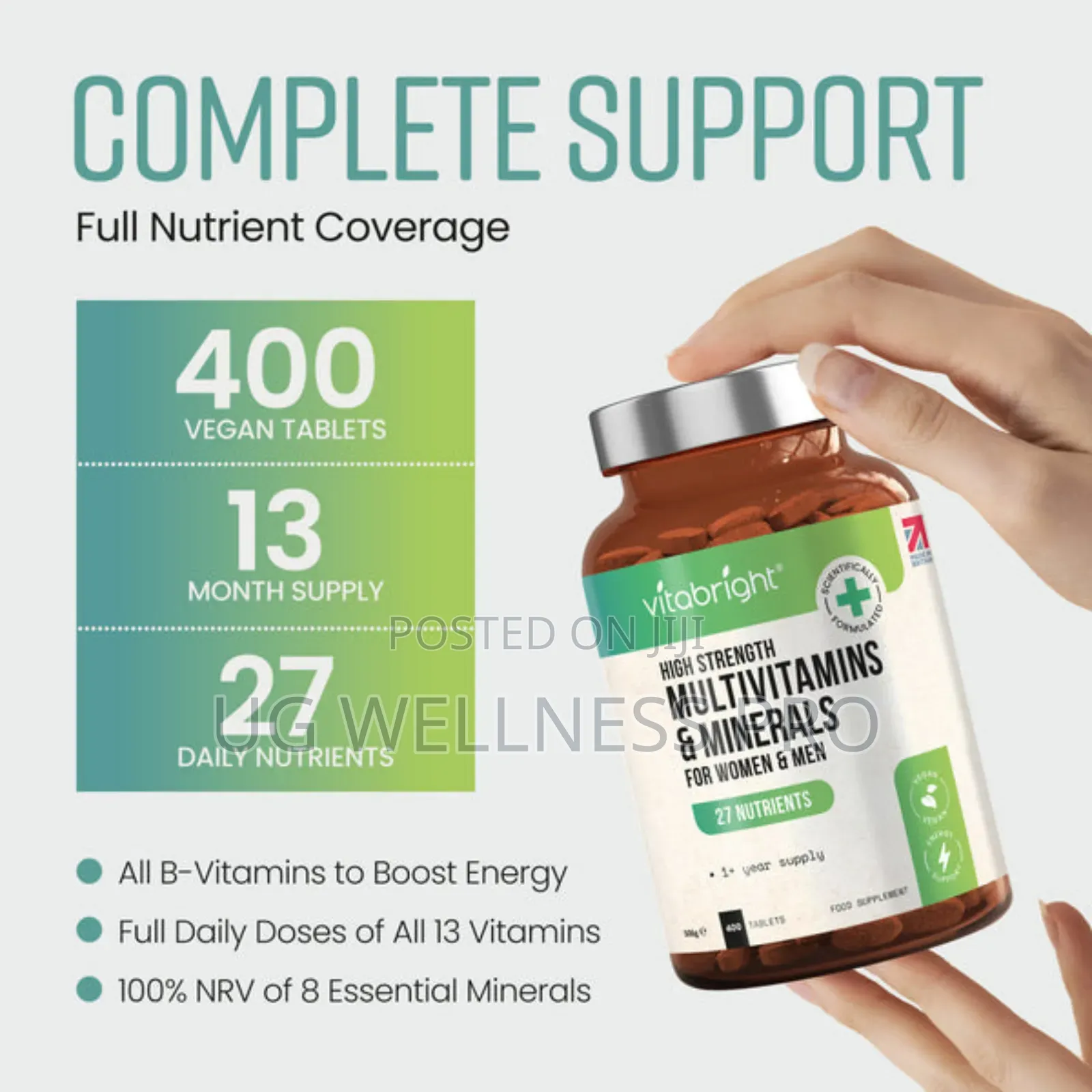 Vitabright Multivitamin Mineral Tablets Men And Women 13 Month Supply