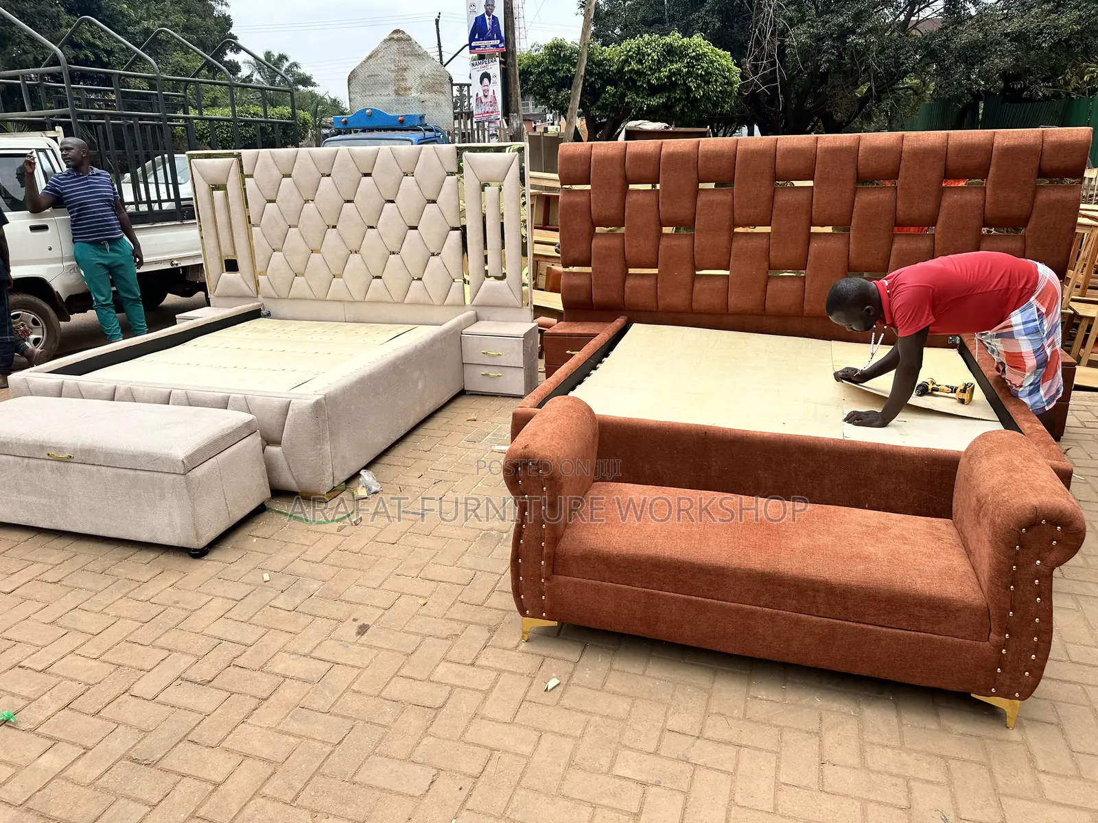 Upholstery King Bed