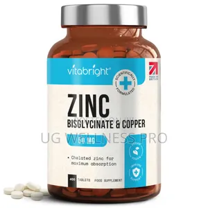 Vitabright Zinc Bisglycinate Tablets With Copper 6 Months Supply