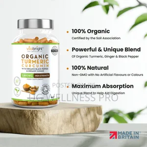 Vitabright Turmeric Curcumin Tablets 2 Month Supply