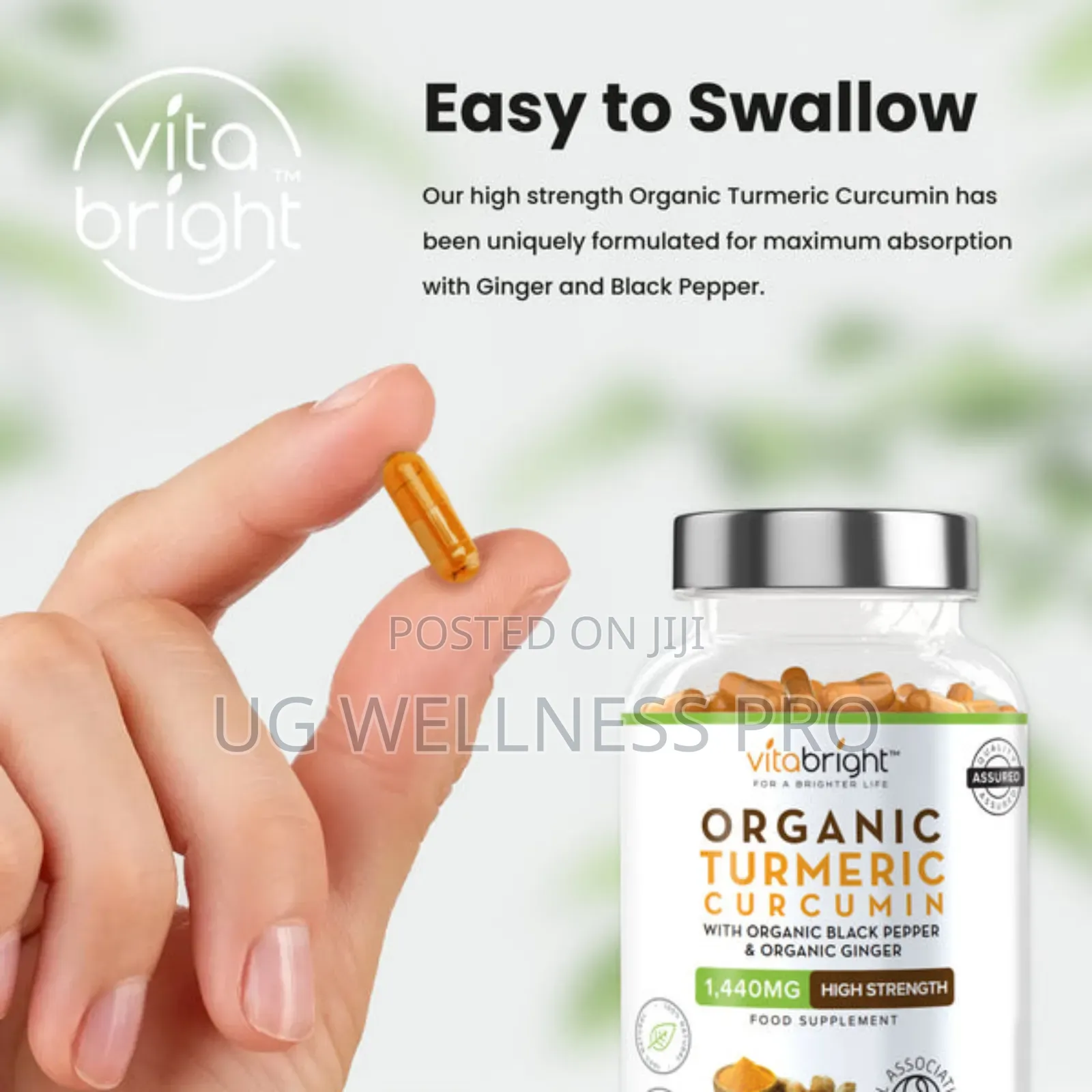 Vitabright Turmeric Curcumin Tablets 2 Month Supply