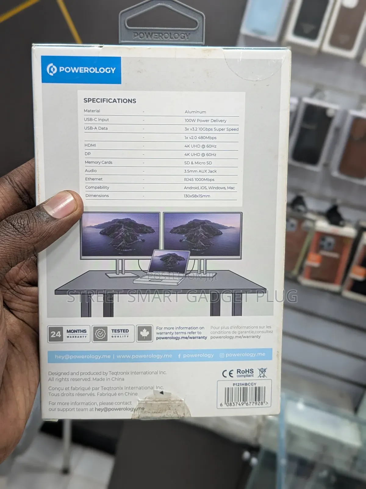 Powerology 13 in 1 Usb Hub Ultra Hd
