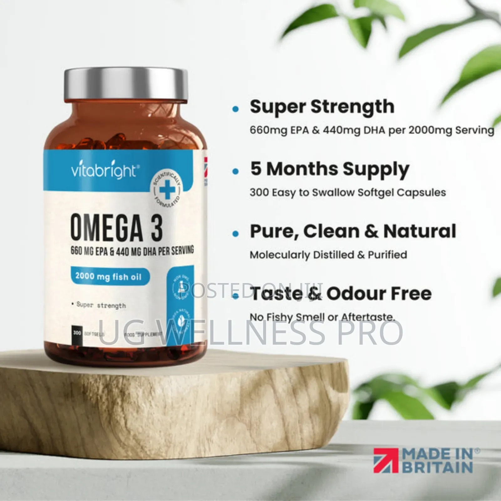 Vitabright Omega 3 Capsules 5 Month Supply