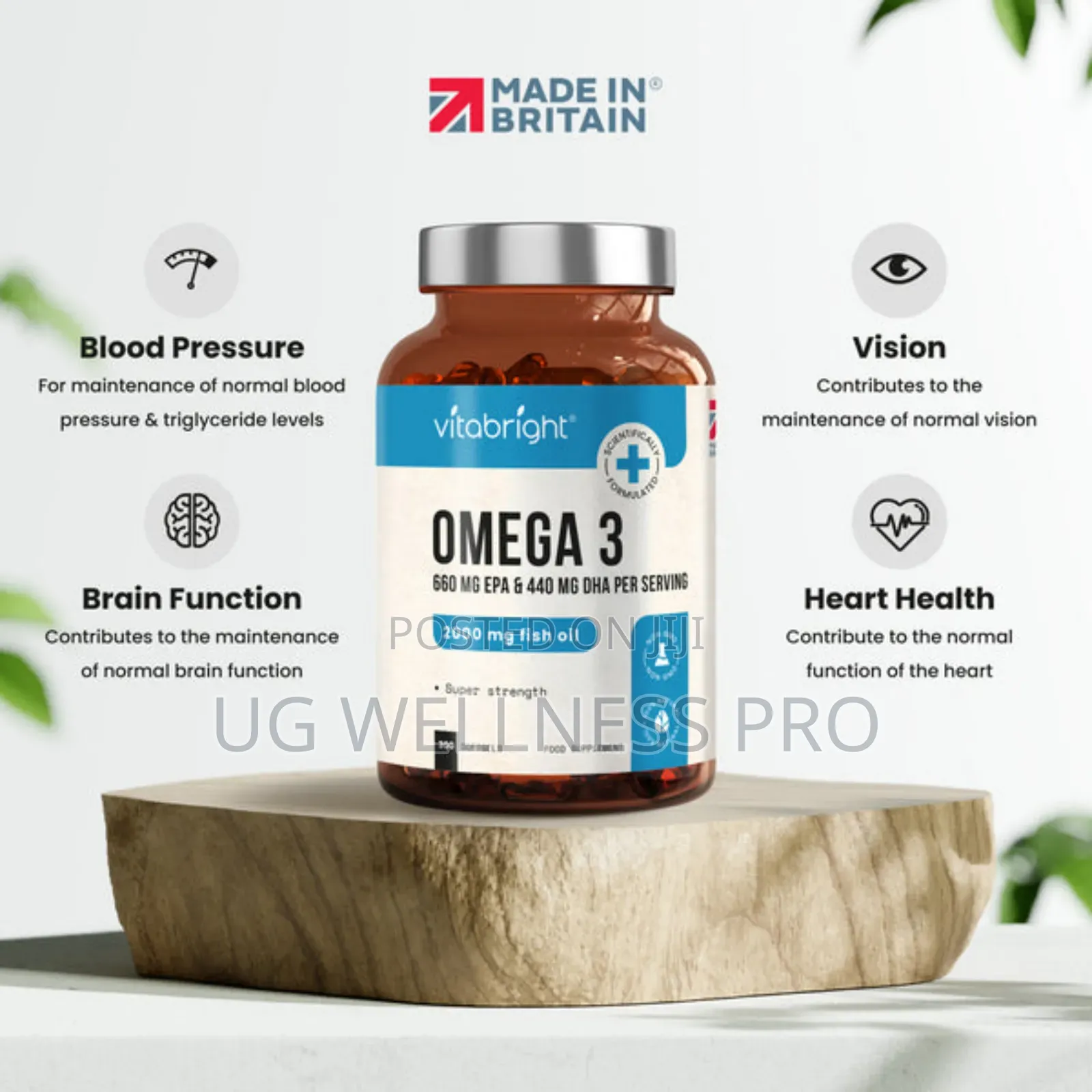 Vitabright Omega 3 Capsules 5 Month Supply