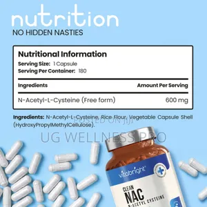 Vitabright Nac N Acetyl Cysteine 6 Month Supply