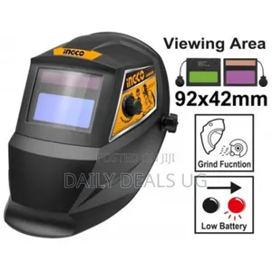 Ingco Ahm008 Auto Darkening Welding Helmet -black