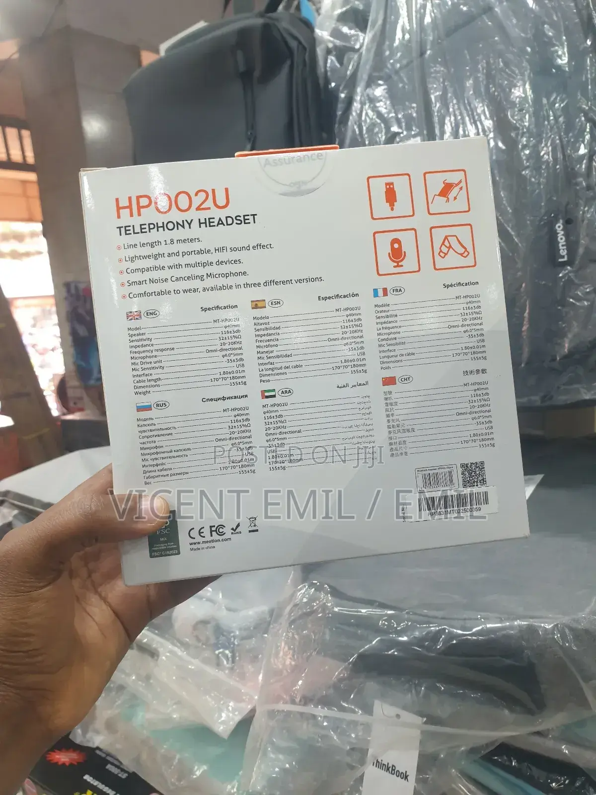 Hp002u Telephony Headset.
