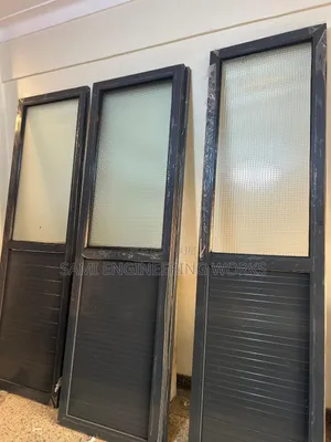 Aluminum Bathroom Doors Grey  Colour