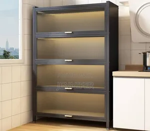 5-Tier Kitchen Storage Cabinet With Flip Doors