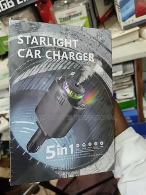 Car Charger With Air Freshener Star Light
5in 1 Car Charger