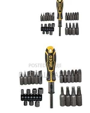 Ingco 24 PCS Ratchet Handle Screwdriver Set - Multicolor