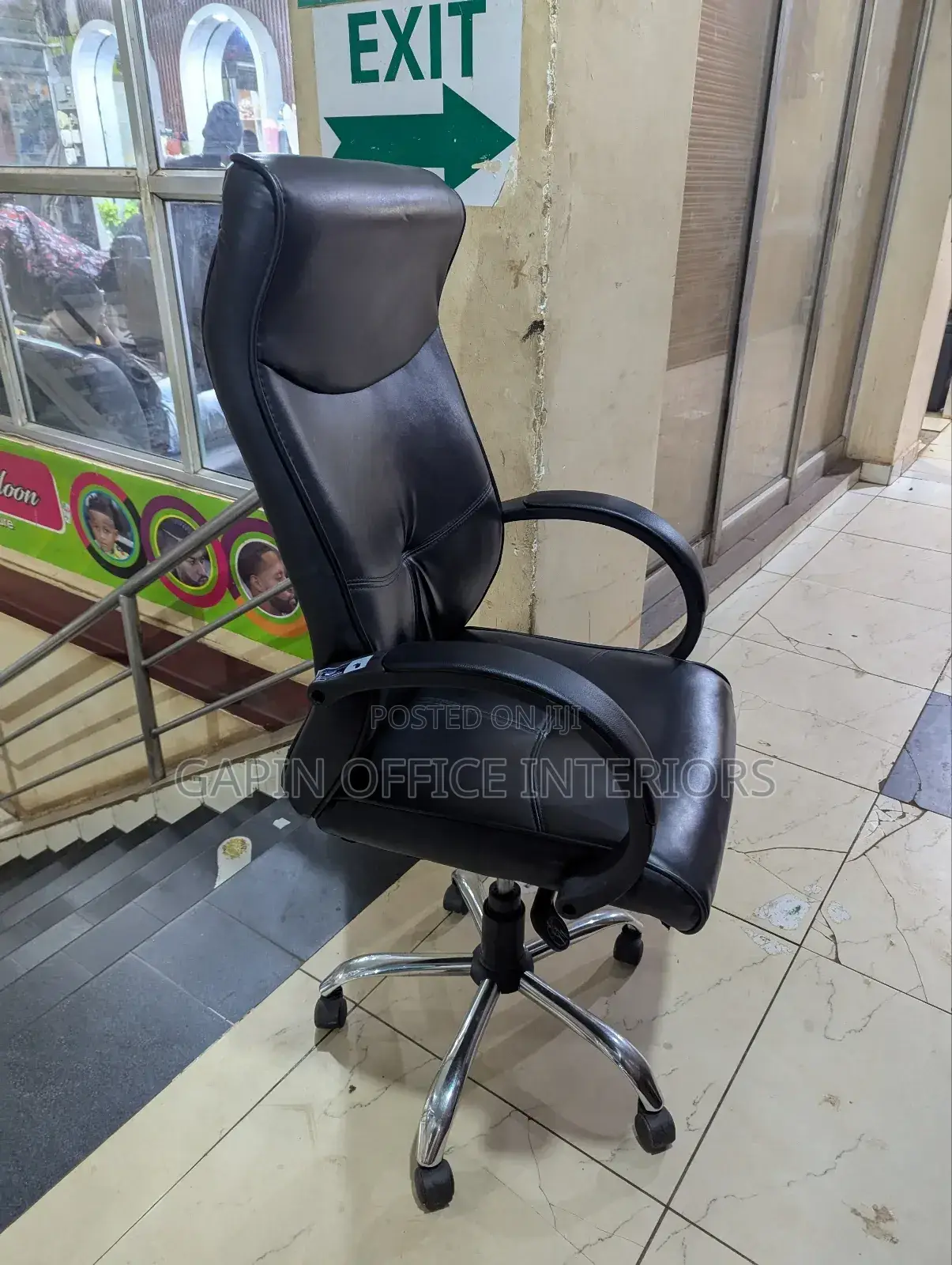 Long Back Adjustable Chair With Fixed Arms for Support