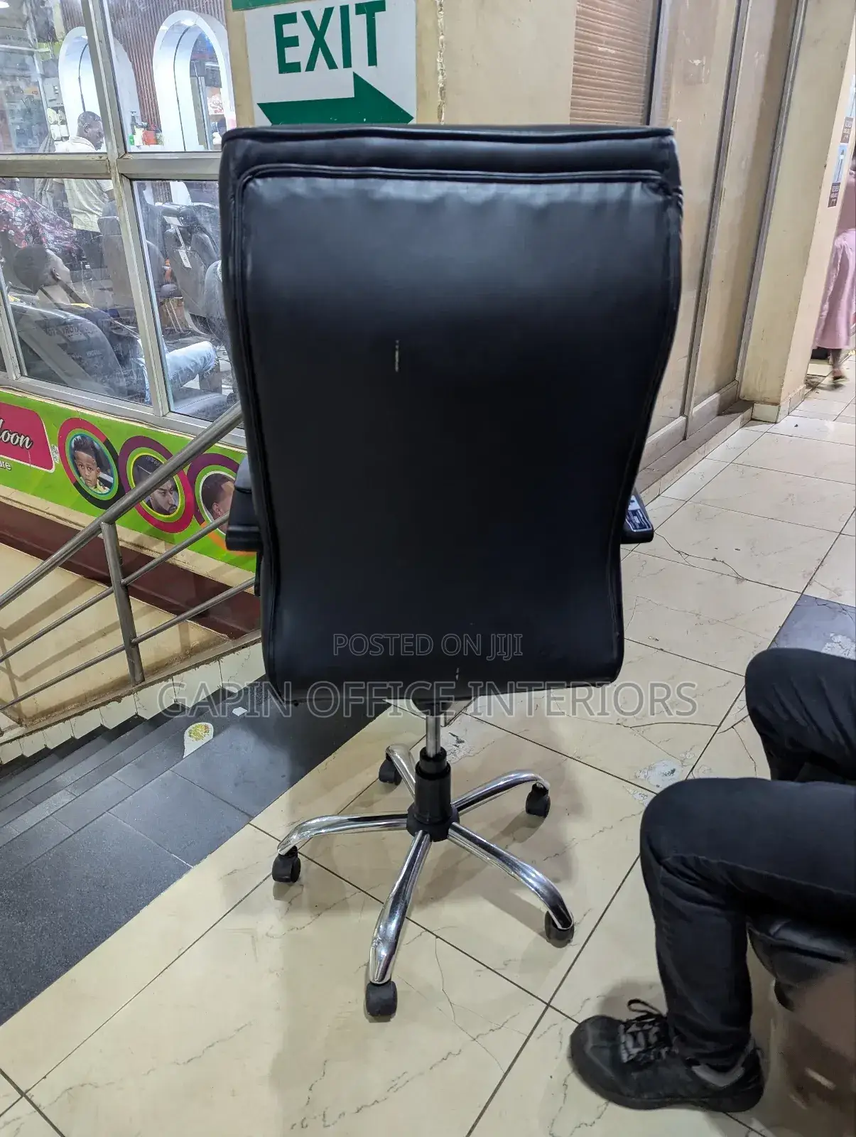 Long Back Adjustable Chair With Fixed Arms for Support