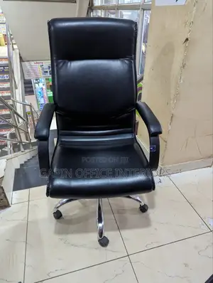 Long Back Original Leather With Fixed Armrests Ready for Pick Up