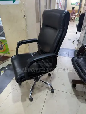 Long Back Original Leather With Fixed Armrests Ready for Pick Up
