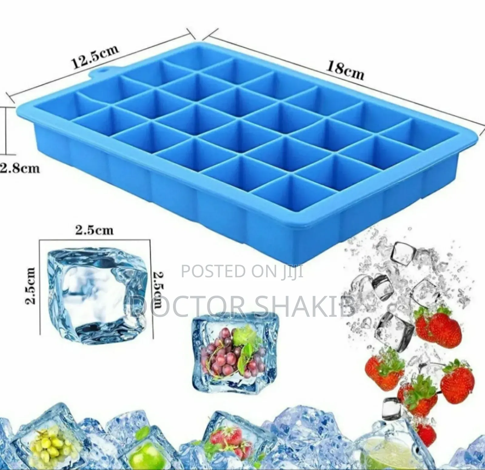 New Silicone Ice Cube Maker 24-Cubes